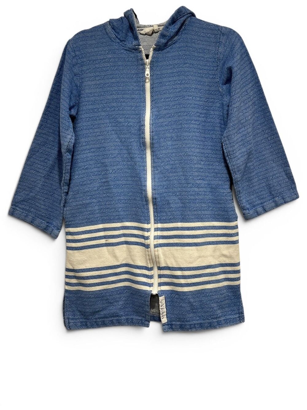 SAMMIMIS Kid’s Beach Towel with Hood Pullover Large Blue